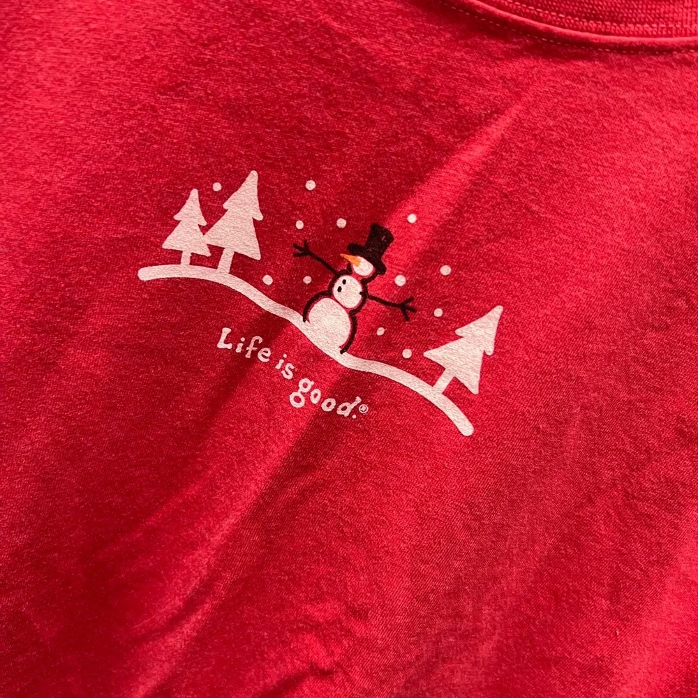 Womens Life is Good long sleeved T-shirt size L - Picture 2 of 4